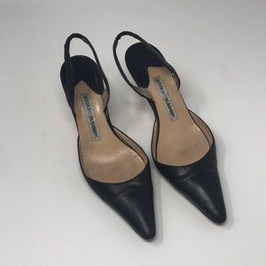 Manolo Blahnik Slingback Heels Size 36.5